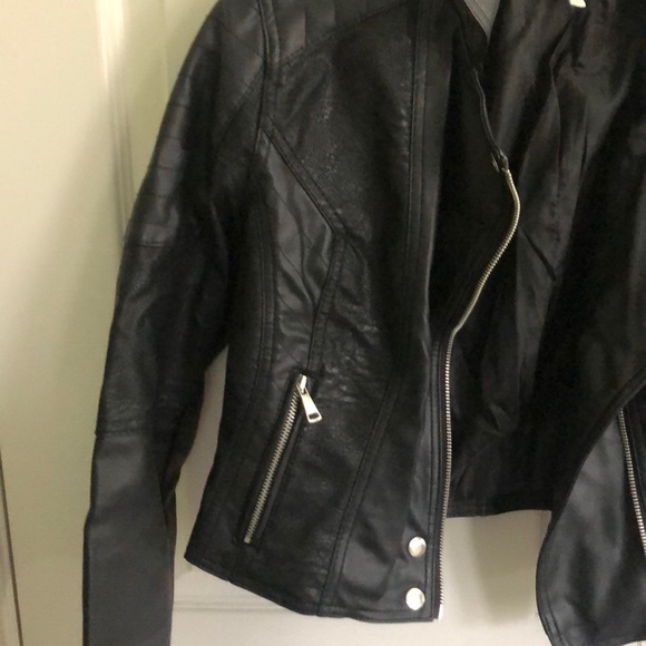 Charlotte Russe Leather Jacket Medium - Picture 5 of 6